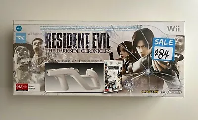 Resident Evil Darkside Chronicles Nintendo Wii Sealed Game + Zapper Aus Version • $159.90