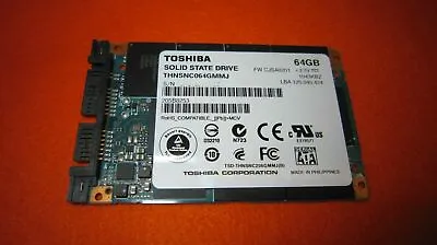 Toshiba Micro SSD THNSNC064GMMJ 64Gbyte 3Gbps 3.3V : FW CJGA0201 • £27.50
