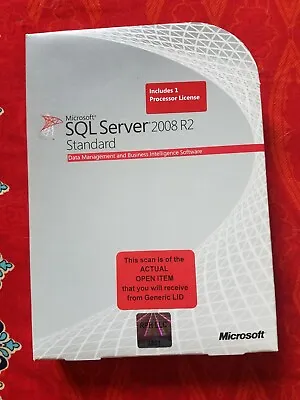 Open Box - 228-09175 MS SQL Server 2008 R2 Standard 1 Processor • $450