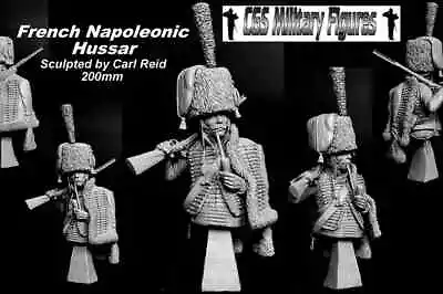 CGS French Napoleonic Hussar With Pipe 1/9th Bust Unpainted Kit CARL REID • £46.99