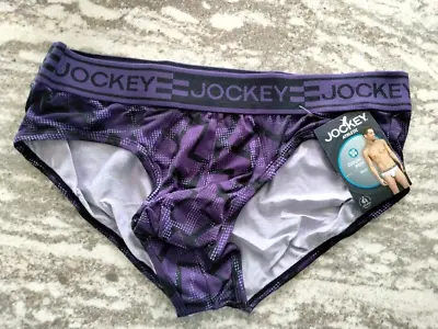 Jockey Microfiber Athletic Cooling Mesh Hip Brief Underwear Medium MINT FREESHIP • $18.99