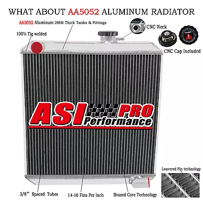 4 Row Aluminum Radiator Fit Holden Land Rover Series 2A & 3 Petrol Diesel 186 MT • $249.94