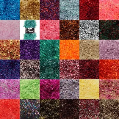 £2.99 • Buy King Cole Tinsel Chunky Eyelash Knitting Yarn Sparkly Glitter Craft Wool 50g