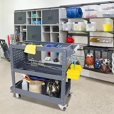 Utility Carts With Wheels3 Tier Mechanic Rolling Cart Steel Tool Cart • $193.24