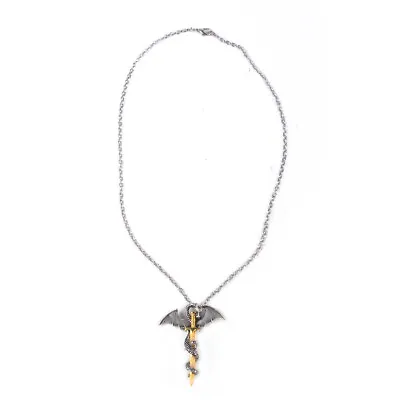 Game Of Thrones Dragon Sword Pendant Necklace Luminous Glow In Dark Jewellery Le • £4.09