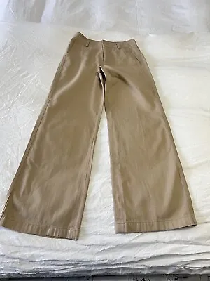Vince. | Women’s Size 0 | Wide Leg Beige Chino Trousers | Business Contemporary • $55
