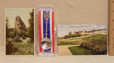 Vintage Michigan Souvenir Lot 2 Postcards & 1 Spoon  • $10.99