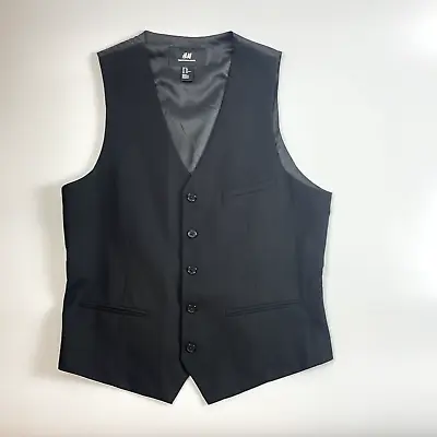 H&M Men's Black Waistcoat Vest Size 34R NWT • $19.99