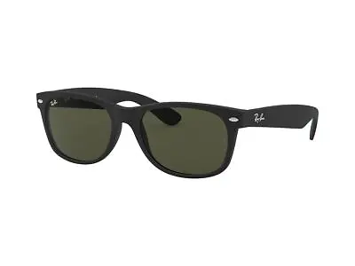 Ray-Ban New Wayfarer Black Rubber/G-15 Green 52 Mm Sunglasses RB2132 622 52 -18 • $102.14