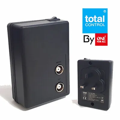 Total Control Digital 1 Way 20dB High Gain Booster Amplifier Splitter TV Antenna • £7.50