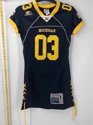 Fergo Womens Black Football Michigan Wolverines #03 Jersey Dress Size Medium • $5.99