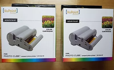 2 VuPoint Solutions Color Cartridge ACS-IP-P10-VP For Photo Cube Compact Printer • $33