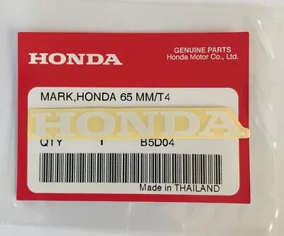 HONDA MARK 65mm WHITE DECAL STICKER LOGO BADGE 100% GENUINE ORIGINAL • £5.10