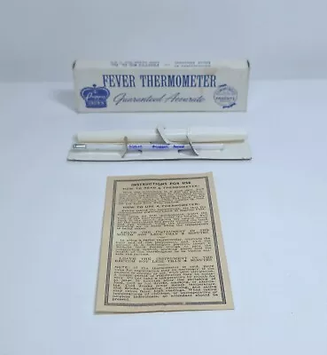Vintage Propper Crown Rectal Fever Thermometer W/ Case - C500 • $50