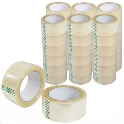 Packing Tape 36 Rolls 110 Yards 2 Mil (330 Ft) Clear Carton Sealing Tapes • $6.99