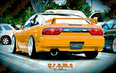 Type X Style Rear Bumper Spats For Nissan S13 180SX Silvia Performance Racing V9 • $93.87