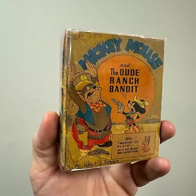 Mickey Mouse And The Dude Ranch Bandit #1471 1943 BIG LITTLE BOOKS • $24.95