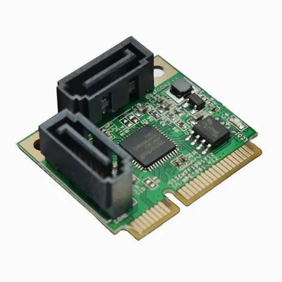 Mini PCI-Express PCI-E To 2 Ports SATA Iii 3.0  Controller Adapter SSD HDD Card • $15.99