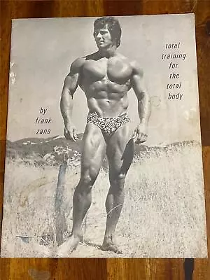 Vintage FRANK ZANE Bodybuilding TOTAL TRAINING FOR THE TOTAL BODY Muscle Booklet • $69.99