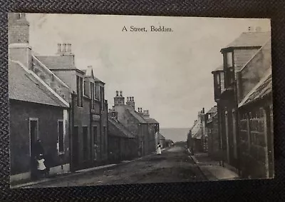 Antique A Street Boddam 1903 Postcard Peterhead Aberdeenshire John Hutchison • £7.99