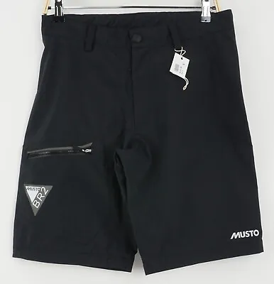 New MUSTO BR2 Race Lite Men's Small Black Nylon Waterproof Lined Sailing Shorts • $64.99