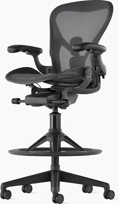 Herman Miller Aeron Remastered Drafting Stool Chair • $1799