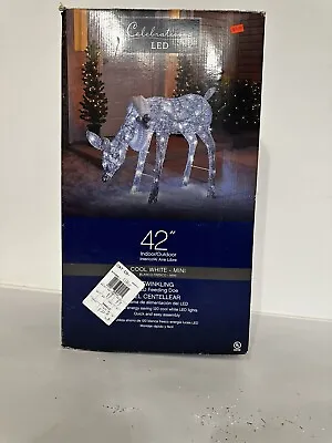 Celebrations LED White 42  FeedingDoe Christmas Decoration Outdoor / Indoor • $62.99