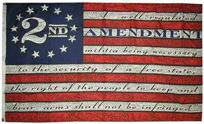 12X18 INCH 2nd Amendment BOAT Flag 1791 Vintage Style American Flags 100D FABRIC • $9.88