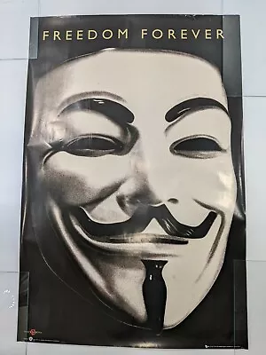 $49.99 • Buy V For Vendetta Poster Mask Freedom Forever Movie Poster GB Eye UK 