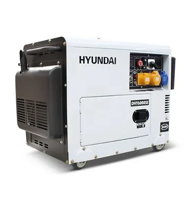 Hyundai 5.2kW/6.5kVA Silenced Standby Single Phase Diesel Generator • £1198.99