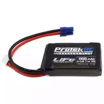 ProTek RC 2S 50C 1100mAh Losi Mini T/B & JRX2 LiPo Battery W/EC2 Connector • $29.99