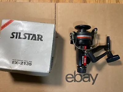 Vintage Silstar EX2135 Black Spinning Reel Rt/Lft 5.2:1 Korea NIB • $17.99