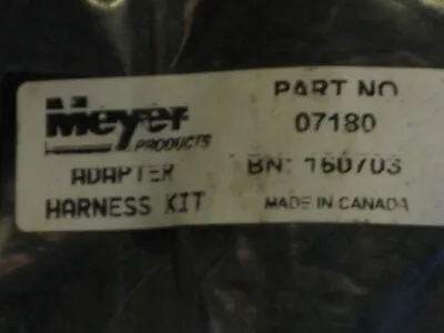 MEYER SNOW PLOW HEAD LIGHT WIRING ADAPTER NEW OLD STOCK Part #07180fits Many • $24.50