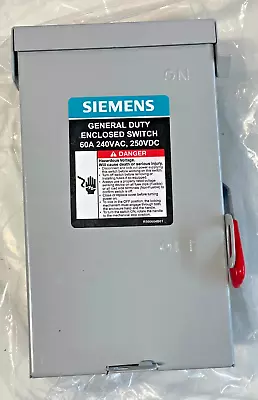 NEW SIEMENS GNF322A General NF Duty Safety Switch3P / 60A / 240V • $64.95