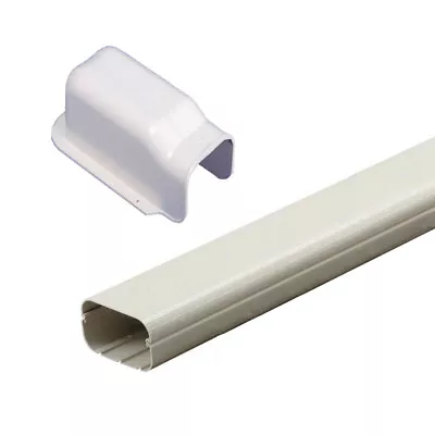 $38 • Buy 2m Long PVC Duct Pipe 100x2000mm With Wall Cover For Air Conditioner Coolroom