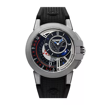 Harry Winston Project Z8 LE Auto Zalium Mens Strap Watch Date OCEATZ44ZZ009 • $10450