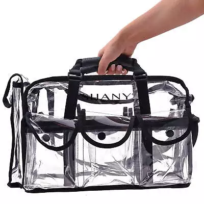 SHANY Clear Makeup Bag Pro Mua Rectangular Bag With Shoulder Strap Large • $32.66