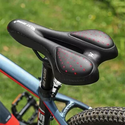 Bike Saddle MTB Mountain Road Bicycle Seat Gel Filled Soft Air Cushion Pad USA • $12.73