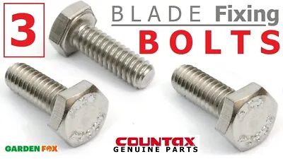 3 X Genuine Countax D50LN Blade Fixing BOLTS ( BOLT ( 3 ) ) CXBBB172 • £19.97