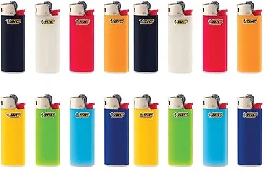 16X Mini Size BIC Lighters Assorted Multi Color Flint Kitchen BBQ Fire Place Aid • $20.26