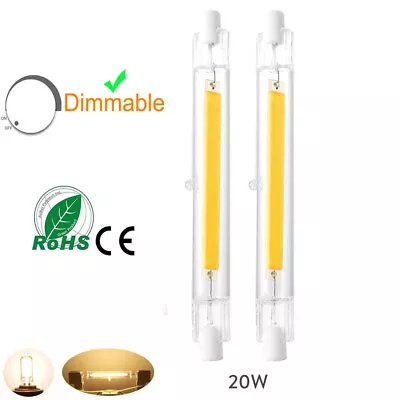 2X 118mm R7s LED Dimmable Bulb COB Lamp 20W Replace Halogen Light LED Spotlight • $16.19