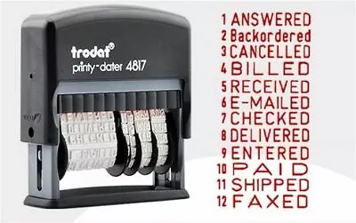 $39.99 • Buy Adjust Date + Useful Word Business Company Account Office Self Inking Stamp
