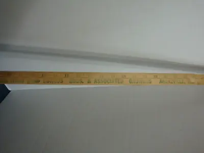 Vintage Wood Yardstick Burrus Bors. & Associated Growers  Arenzville ILL • $6.99