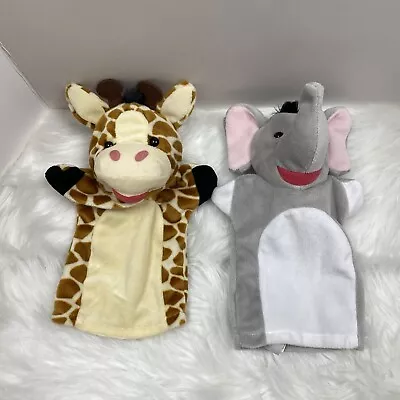 MELISSA & DOUG Plush Hand Puppets Zoo Animals Storytelling Toy Free Shipping  • $14.99