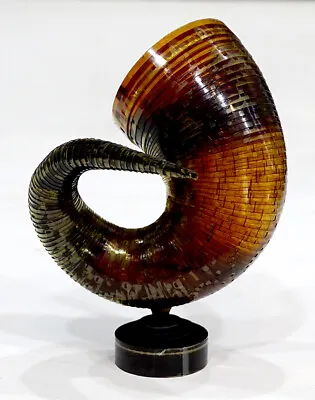 NANCY CERVENKA Biomorphic COILED MOVIE FILM Mid-Century Abstract ART SCULPTURE • $225