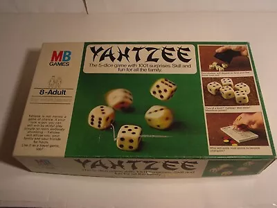 Vintage 1976 Yahtzee Dice Game. By MB GAMES Complete# • £13.45