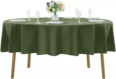 90 Inch Round Tablecloth Washable Polyester Table Cloth Decorative Table Cove... • $24.99