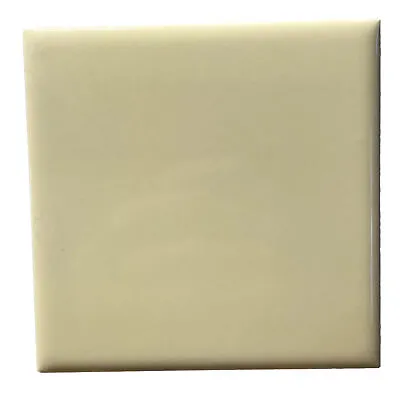 VTG AO American Olean USA 4-1/4  Ceramic Glossy Sunshine Yellow 1 Wall Tile #269 • $6.80