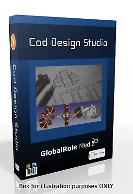 CAD Design Computer Aided Design Software 2D & 3D Modelling Suite PC USB • £8.95