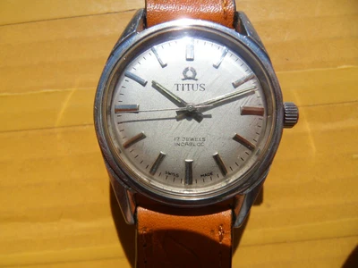 £59.99 • Buy Vintage SWISS TITUS 17 Jewels Manual Men's Watch